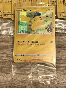 Pikachu GameStop Pre-release 028/078 Pokemon GO Holo Promo Sealed - Image 1