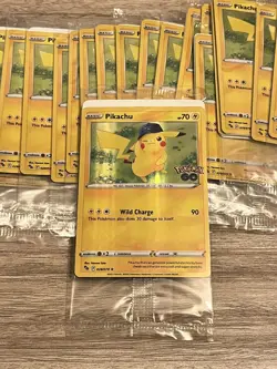 Pikachu GameStop Pre-release 028/078 Pokemon GO Holo Promo Sealed - Image 2
