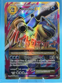 M Blastoise EX 102/108 XY Evolutions Mega Full Art Ultra Rare POKEMON LP - Image 1