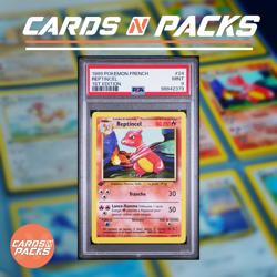 Carte Pokemon Reptincel 24/102 Set de Base Edition 1 PSA 9 MINT 🇫🇷 - Image 1