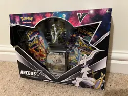 DAMAGED Pokemon TCG Arceus V Figure Collection Box (Inc. Cosmic Eclipse) New - Image 1