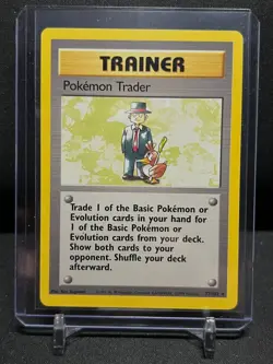 Pokemon Trader 77/102 Rare 1999 Pokemon Unlimited Base Set LP - Image 1