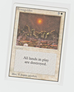 Magic the Gathering ~ MTG ~ 1x Armageddon ~ Unlimited ~ LP - Image 1