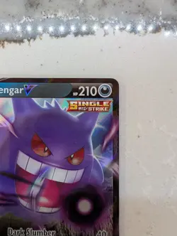 Pokemon TCG Gengar V Sword & Shield - Fusion Strike #156/264 Holo Rare - Image 3