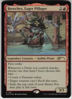 MTG Breeches Eager Pillager Rainbow Foil NM Secret Lair Drop Series Magic 1551 - Image 1