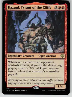 Kazuul, Tyrant of the Cliffs Normal R Starter Commander Decks 148 NM - Image 1