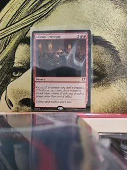 Disrupt Decorum 215 Rare Commander Masters Magic: The Gathering Near Mint - Image 1