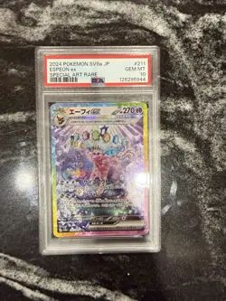 Pokemon TCG Espeon EX Special Art Rare 211/187 SAR Terastal PSA 10 Gem Mint - Image 1