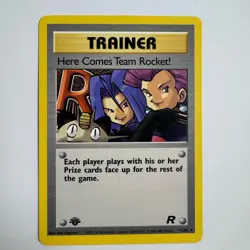 Pokemon Here Comes Team Rocket! 71/82 - Team Rocket 1st Edition Non-Holo NM - Image 1