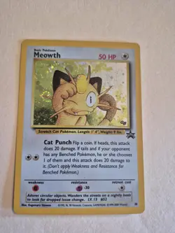 Pokemon Meowth (10/58) Wizards Black Star Promos MP HOLO - Image 2