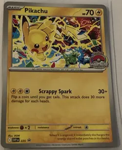 Pokemon 2025 World Championship Pikachu Black Star Promo SVP 225 - Image 1