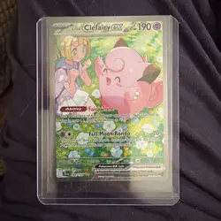 Pokemon TCG Journey Together Lillie's Clefairy EX SIR 184/159 Ungraded Card - Image 1