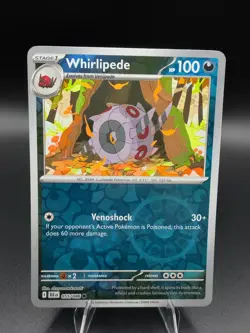 Whirlipede 055/086 Common Black Bolt Pokemon Reverse Holo Near Mint - Image 1