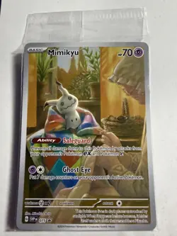 Pokemon TCG Mimikyu SVP 075 Paldean Fates ETB Black Star Promo - SEALED - Image 1