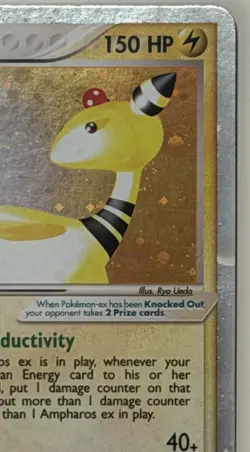 2003 Ampharos Ex Pokemon Dragon Holo Rare #89/97 Card - Image 4