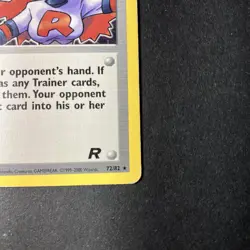 Rocket’s Sneak Attack 72/82 First Edition Rare -Team Rocket Vintage 2000 WotC Hp - Image 5