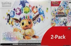 Pokemon Scarlet & Violet Prismatic Evolutions Costco Bundle 2-Pack NEW SEALED - Image 1