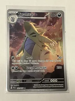The Pokemon Company Tyranitar 222/193 Sv02: Paldea Evolved Full Art Holo EN - Image 1