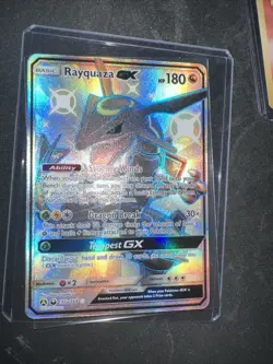 2019 Pokemon Alternate Art Promos Rayquaza GX 177a/168 - Image 5