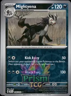 Mightyena 106/162 Common Reverse Holo Temporal Forces Pokemon - Image 1