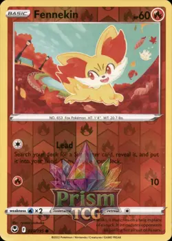 Fennekin 25/195 Common Reverse Holo Silver Tempest Pokemon - Image 1
