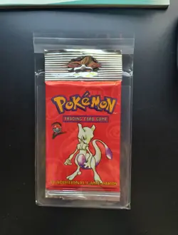 Pokemon Base Set 2 Long Crimp Pack Mewtwo Art Factory Sealed (unweighed) - Image 1