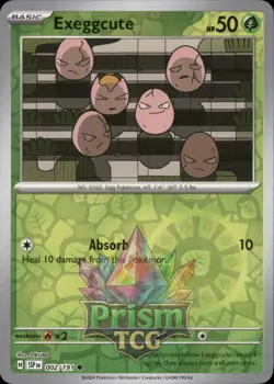 Exeggcute 2/191 Common Reverse Holo Surging Sparks Pokemon - Image 1