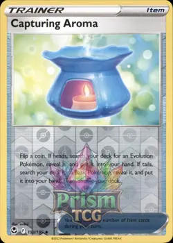 Capturing Aroma 153/195 Uncommon Reverse Holo Silver Tempest Pokemon - Image 1