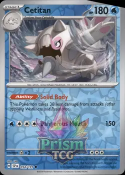 Cetitan 54/191 Common Reverse Holo Surging Sparks Pokemon - Image 1