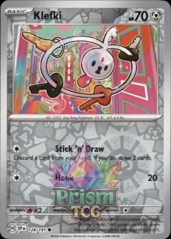 Klefki 128/191 Common Reverse Holo Surging Sparks Pokemon - Image 1
