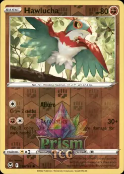Hawlucha 98/195 Common Reverse Holo Silver Tempest Pokemon - Image 1