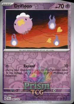 Drifloon 60/142 Common Reverse Holo Stellar Crown Pokemon - Image 1