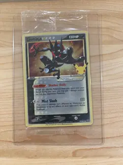 Pokemon TCG Greninja Gold Star SWSH144 - Celebrations Black Star Promo - Sealed - Image 1