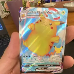 Pokemon Surfing Pikachu VMAX 009/025 Celebrations Full Art NM! - Image 1