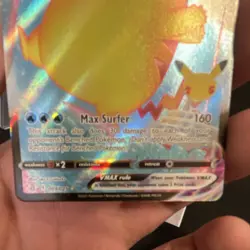 Pokemon Surfing Pikachu VMAX 009/025 Celebrations Full Art NM! - Image 2