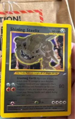 Pokemon TCG Shining Steelix 112/105 Neo Destiny Holo Secret Rare EN - Image 1