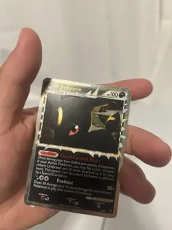 2010 POKEMON UMBREON PRIME UNDAUNTED HOLO ULTRA RARE #86/90 HGSS - MP - Image 4