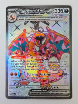 Pokemon Charizard ex 215/197 Ultra Rare - Obsidian Flames - Image 1