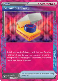 Scramble Switch 186/191 ACE SPEC Rare Surging Sparks Pokemon Near Mint - Image 1