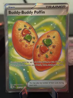 Buddy-Buddy Poffin 167/132 Me01: Mega Evolution Holo Pokemon TCG - Image 1
