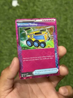 Pokemon Precious Trolley ACE SPEC Rare 185/191 Surging Sparks Holo Nm - Image 2