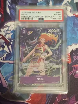 Nami 2025 One Piece Best Selection Vol.4 #OP09-070 Rare PSA 10 - Image 1