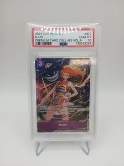2025 ONE PIECE PREMIUM COLLECTION BEST SELECTION VOL.4 #070 NAMI PSA 10 - Image 1