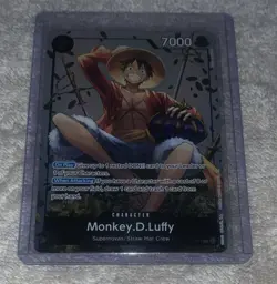 Bandai One Piece CCG Monkey.D.Luffy P-075 Character Card 7000 Straw Hat Crew - Image 1