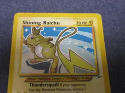 POKEMON TCG Shining Raichu Neo Destiny Holo Card 111/105 Secret Rare - Ungraded - Image 2