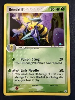 Beedrill 1/112 Pokemon Fire Red & Leaf Green Holo LP - Image 1