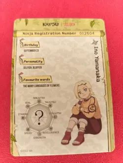 Naruto Kayou English Series 2 Card - Ino Yamanaka - NRSA02-SR-007L2 - Image 2