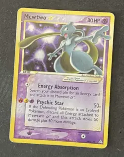 Mewtwo Gold Star 80PV 103/110 Holo - POKEMON CARD Holon Phantom Ex Era 🇺🇸 - Image 4