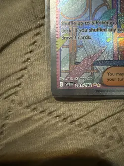Pokemon TCG Miriam Scarlet & Violet Holo Special Trainer Card 251/198 Base Set - Image 5
