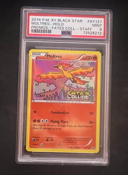Moltres XY127 Fates Collide Black Star Promo STAFF PSA 9 MINT - Image 1
